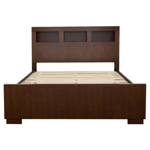 Jessica - 4 Piece California King Bedroom Set - Cappuccino