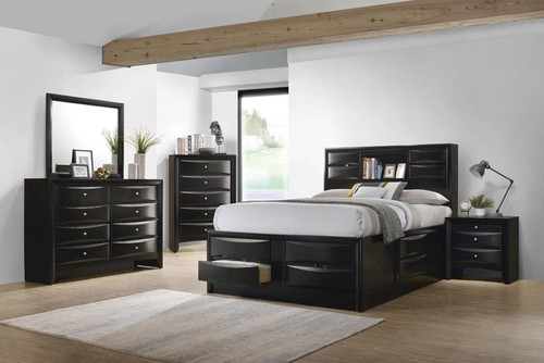 Briana - 5 Piece Queen Bedroom Set - Black