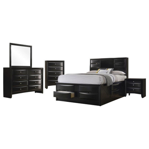 Briana - 5 Piece California King Bedroom Set - Black