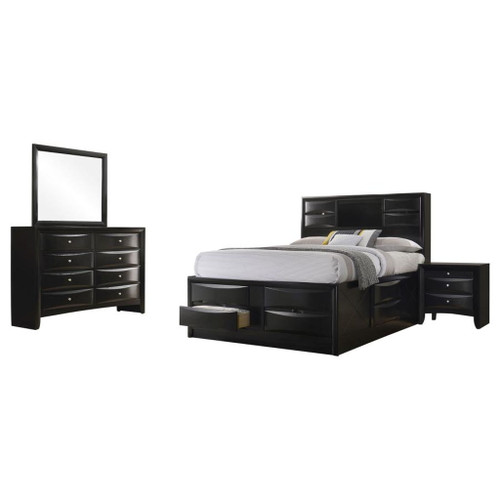 Briana - 4 Piece California King Bedroom Set - Black