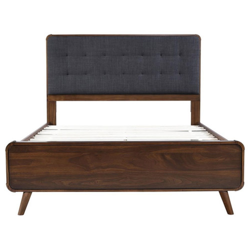 Robyn - Wood Full Platform Bed - Dark Walnut