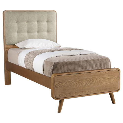 Robyn - Wood Twin Platform Bed - Light Ash