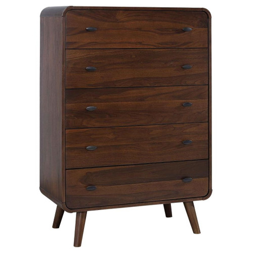 Robyn - 5-Drawer Bedroom Chest - Dark Walnut