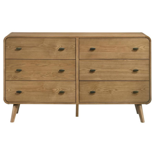 Robyn - 6-Drawer Bedroom Dresser - Light Ash