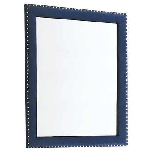 Melody - Upholstered Dresser Mirror - Pacific Blue