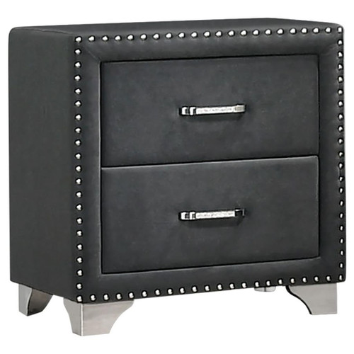 Melody - 4 Piece Eastern King Bedroom Set - Gray