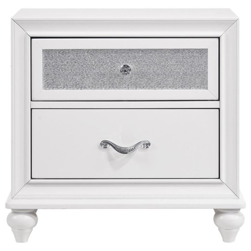 Barzini - 2-Drawer Nightstand - White