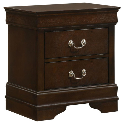 Louis Philippe - 2-Drawer Nightstand - Cappuccino
