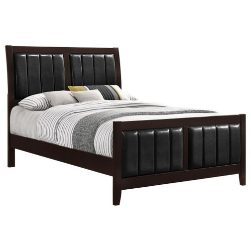 Carlton - Wood California King Panel Bed - Cappuccino