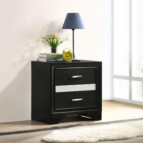 Miranda - 2-Drawer Nightstand - Black