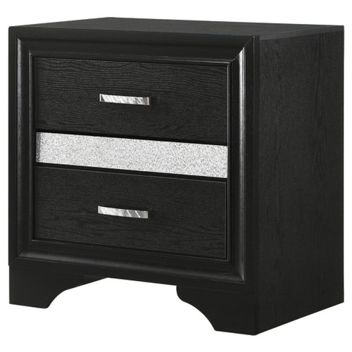 Miranda - 2-Drawer Nightstand - Black