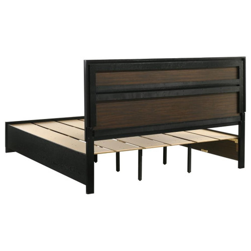 Miranda - 4 Piece King Platform Storage Bedroom Set - Black