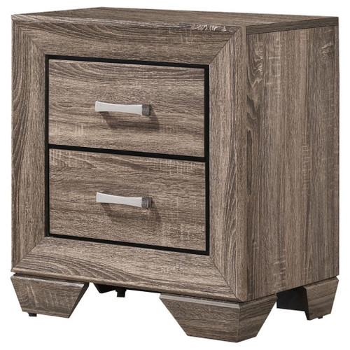 Kauffman - 2-Drawer Nightstand - Washed Taupe