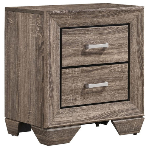 Kauffman - California King 4 Piece Bedroom Set - Washed Taupe