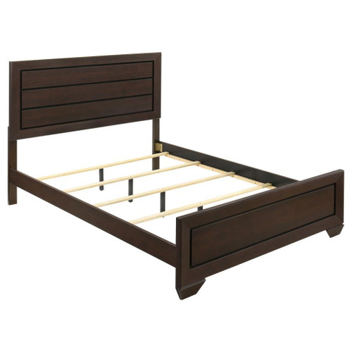 Kauffman - Wood Queen Panel Bed - Dark Cocoa