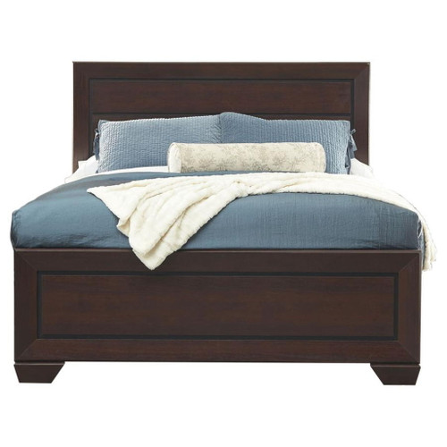 Kauffman - 5 Piece California King Bedroom Set - Dark Cocoa