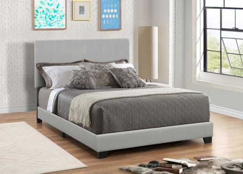 Dorian - Upholstered Full Panel Bed - Gray