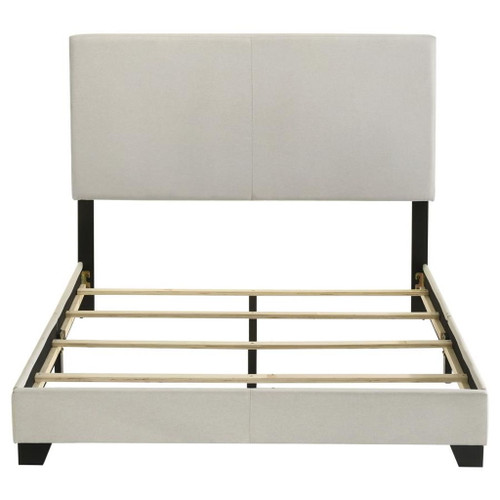 Dorian - Fabric Upholstered Full Panel Bed - Cream