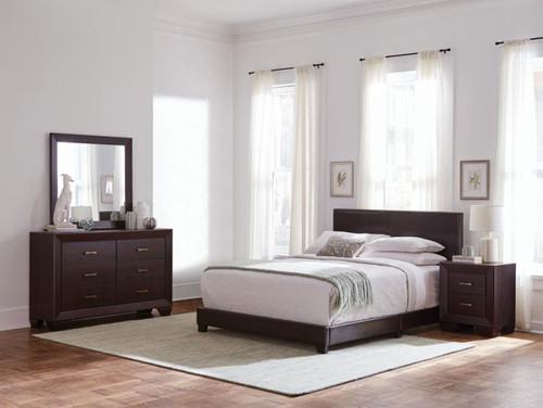 Dorian - 4 Piece Twin Bedroom Set - Dark Cocoa