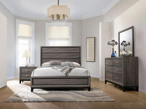 Watson - 4 Piece California King Bedroom Set - Gray Oak
