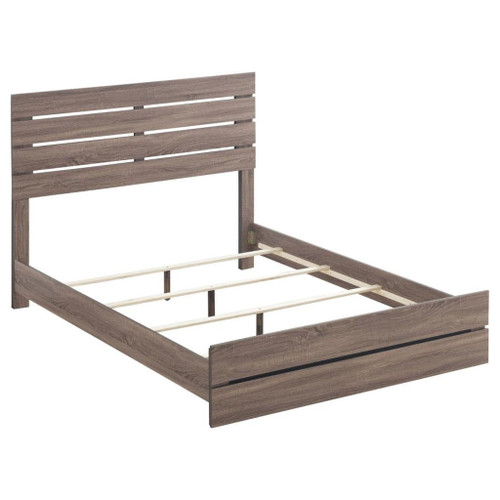 Brantford - Wood Queen Panel Bed - Barrel Oak
