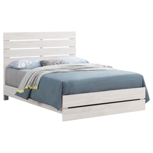 Brantford - Wood Queen Panel Bed - Coastal White