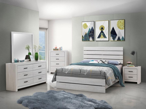 Brantford - 4 Piece Queen Bedroom Set - Coastal White