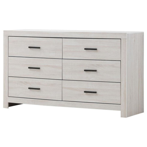 Brantford - 6-Drawer Dresser - Coastal White