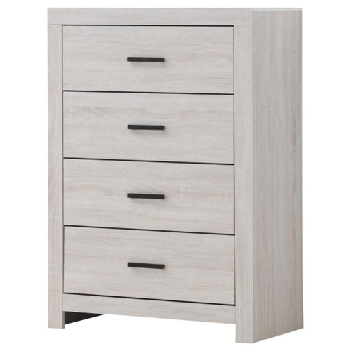Brantford - 4-Drawer Bedroom Chest - Coastal White