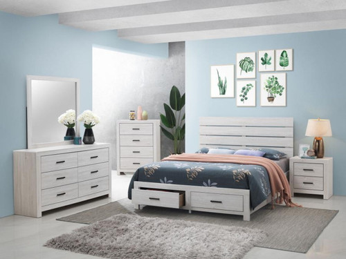 Brantford - Queen 4 Piece Bedroom Set - Coastal White