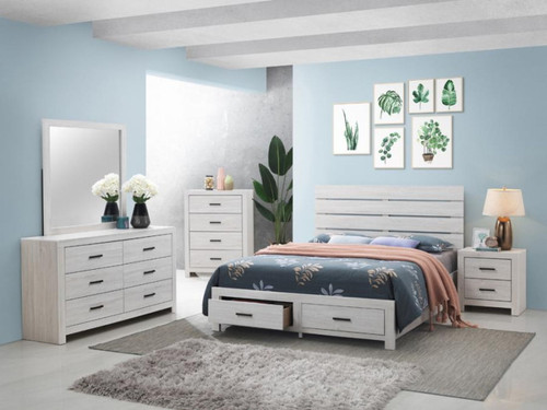 Brantford - Queen 5 Piece Bedroom Set - Coastal White