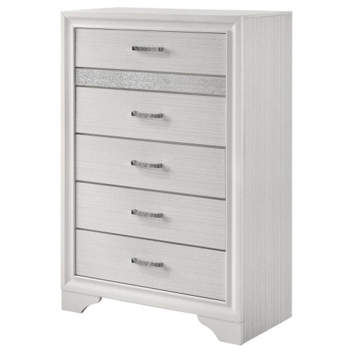 Miranda - 5-Drawer Bedroom Chest - White