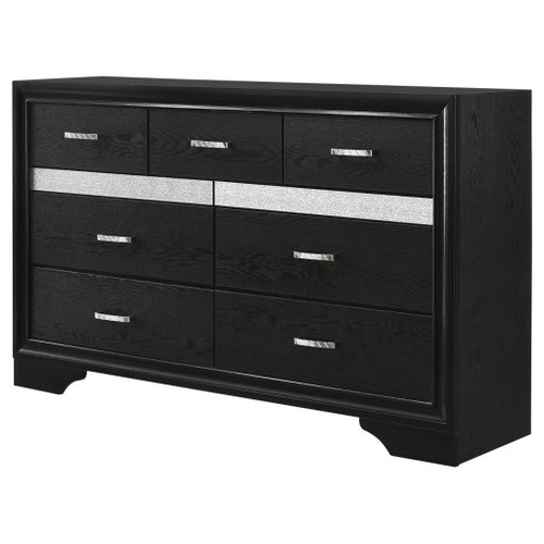 Miranda - 7-Drawer Dresser - Black