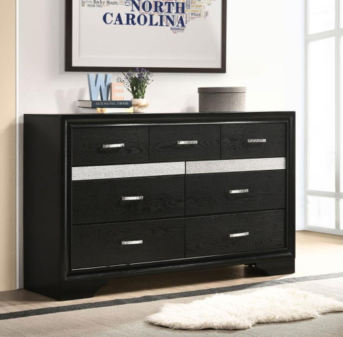 Miranda - 7-Drawer Dresser - Black