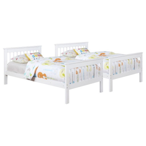 Chapman - Wood Twin Over Twin Bunk Bed - White