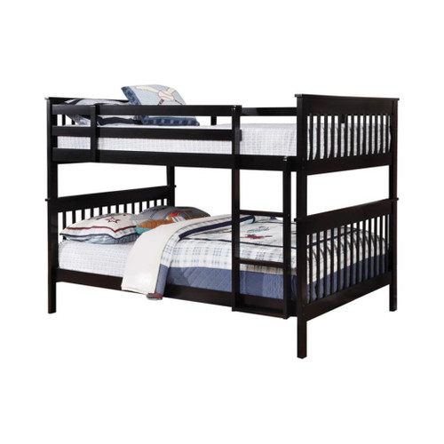 Chapman - Wood Full Over Full Bunk Bed - Black