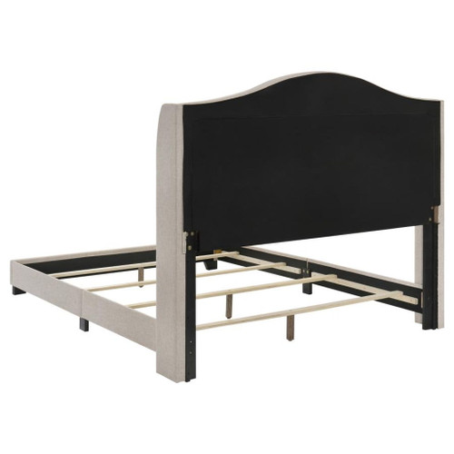 Sonoma - Upholstered Queen Wingback Bed - Beige