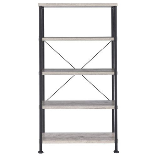 Analiese - 4-Shelf Bookshelf - Gray Driftwood