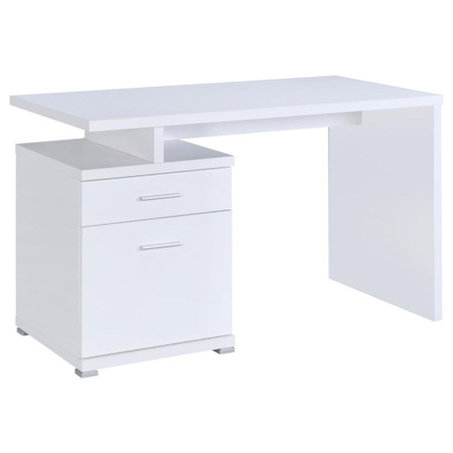 Irving - 2-Drawer Office Computer Desk - White