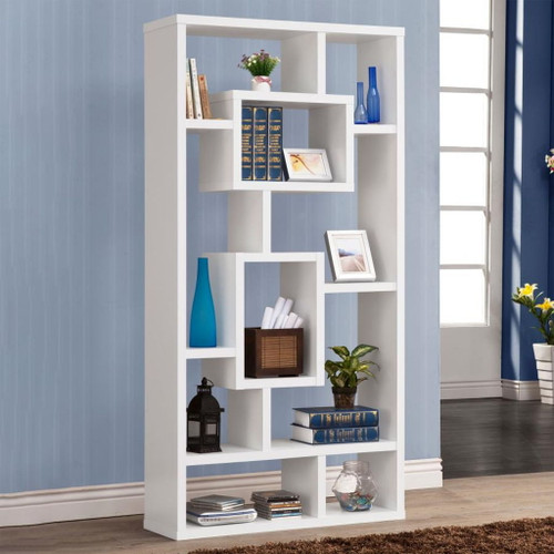 Corey - 71" 8-Shelf Bookshelf - White