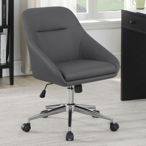 Jackman - Upholstered Adjustable Home Office Desk Chair - Gray