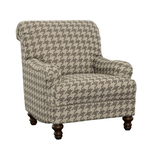 Glenn - Upholstered English Arm Accent Chair - Gray