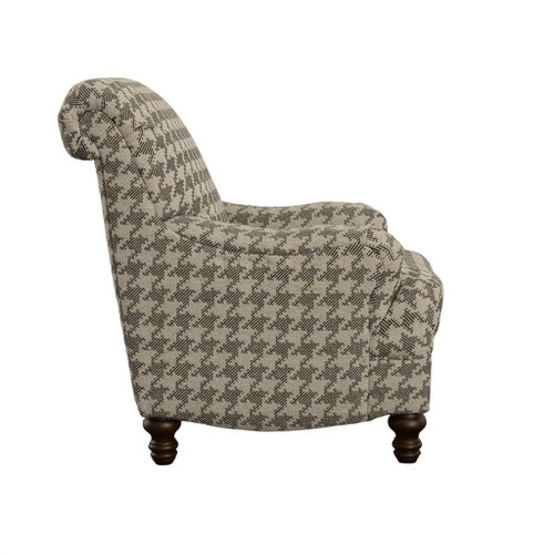 Glenn - Upholstered English Arm Accent Chair - Gray