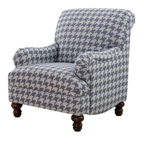 Glenn - Upholstered English Arm Accent Chair - Blue
