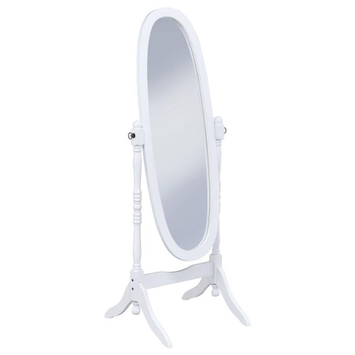 Foyet - Wood Adjustable Full Length Cheval Mirror - White