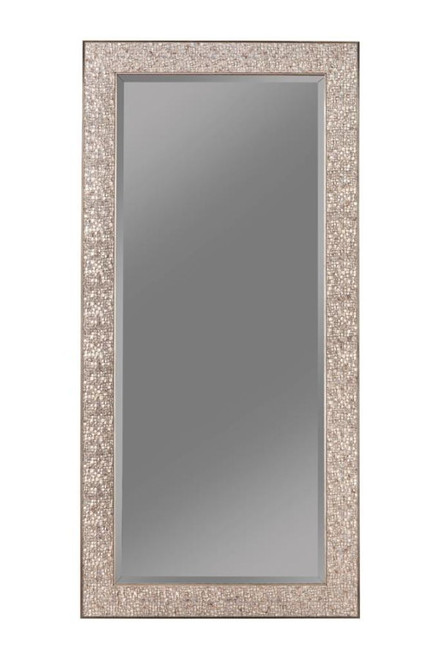 Rollins - Rectangular Floor Mirror - Silver