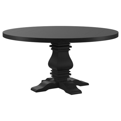Florence - Round Pedestal Base Dining Table - Black