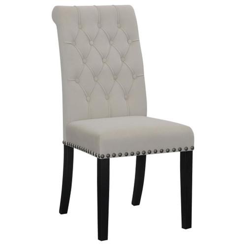 Alana - Velvet Upholstered Dining Side Chair (Set of 2) - Sand
