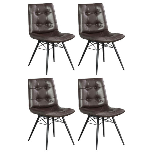 Aiken - Upholstered Dining Side Chair (Set of 4) - Brown