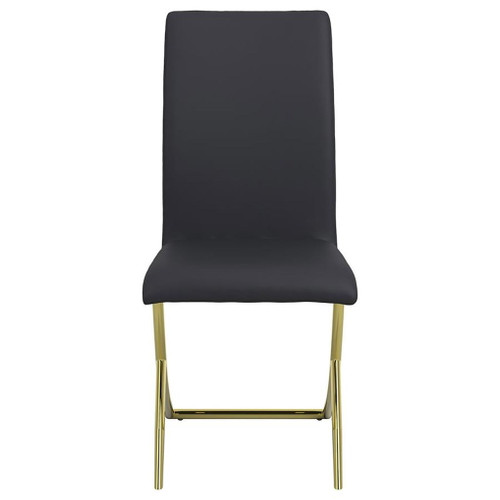 Carmelia - Upholstered Dining Side Chairs (Set of 4) - Black